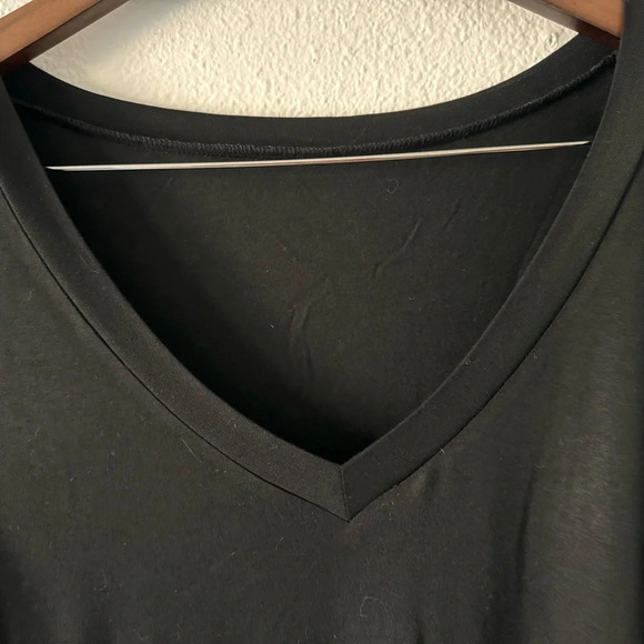 Sequin Short Sleeve Tee V Neck T Shirt Glitter Sparkles Loose Blouse Top 2XL - Picture 6 of 11